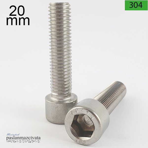 M20 Paslanmaz İmbus Civata  DIN912 20x90