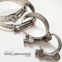 Paslanmaz W4 Takviyeli, Ağır Hizmet Hortum Kelepçe Çeşitleri İthal 265 - 280