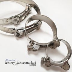 Paslanmaz W4 Takviyeli, Ağır Hizmet Hortum Kelepçe Çeşitleri İthal 275 - 290