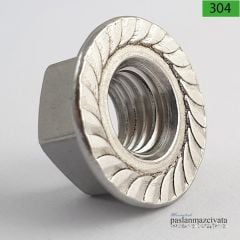 Paslanmaz Flanşlı Somun DIN6923