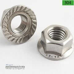 Paslanmaz Flanşlı Somun DIN6923