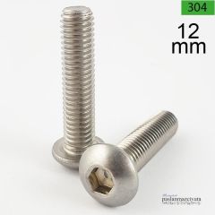 M12 Paslanmaz Bombe Baş Alyan  İmbus DIN7380 12x20