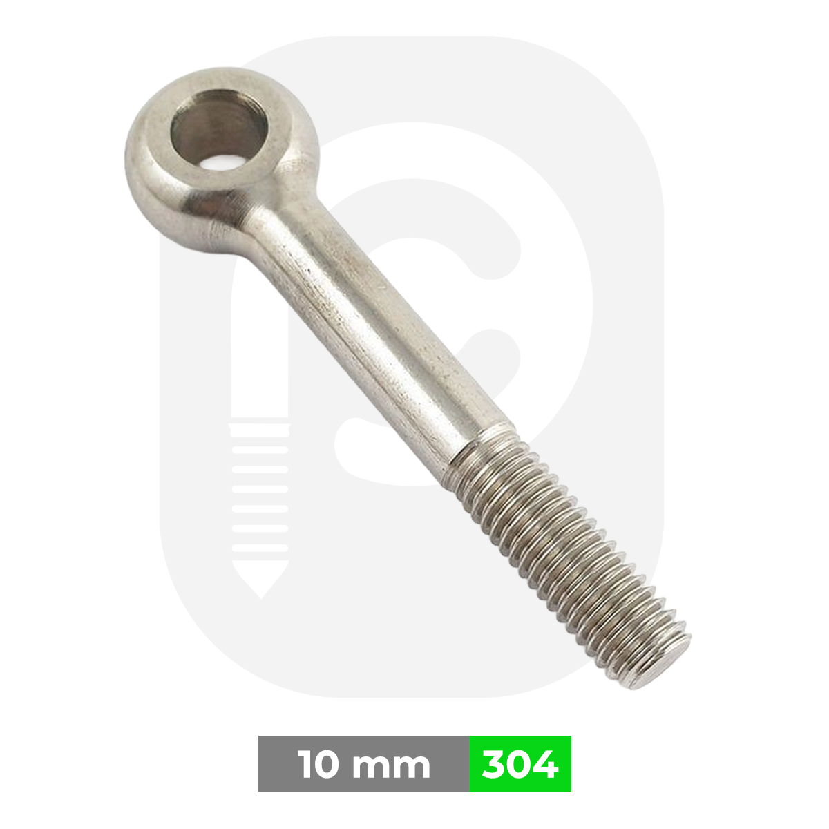 M10 Paslanmaz Gözlü Cıvata (DIN444)