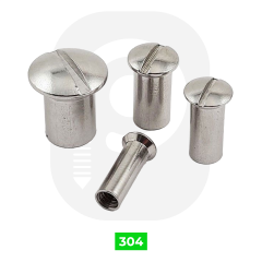 Paslanmaz Mercimek Baş Kör Somun A2 (DIN 9340)