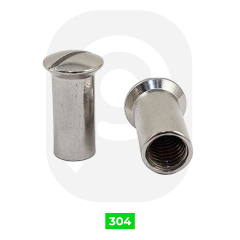 Paslanmaz Mercimek Baş Kör Somun A2 (DIN 9340)