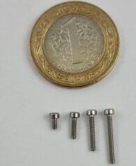 M1,6 Paslanmaz İmbus Civata - 1.5mm Alyan Uyumlu Mikro Civata