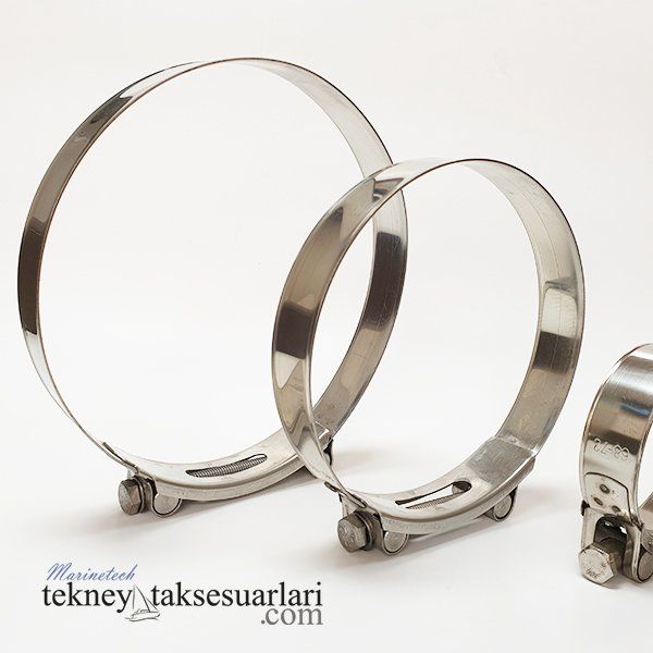 Paslanmaz W4 Takviyeli, Ağır Hizmet Hortum Kelepçe Çeşitleri İthal 335 - 350