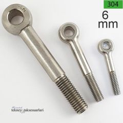 M6 Paslanmaz Gözlü Cıvata DIN444 6x40