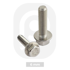 M6 Paslanmaz  Flanşlı Civata  (DIN6921)