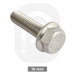 M10 Paslanmaz  Flanşlı Civata  (DIN6921)