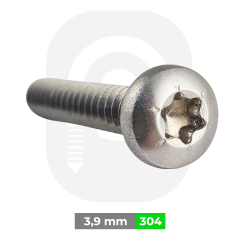 3,9mm Paslanmaz Torx SB Saç Vidası (DIN7981TX)