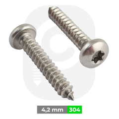 4,2mm Paslanmaz Torx SB Saç Vidası (DIN7981TX)