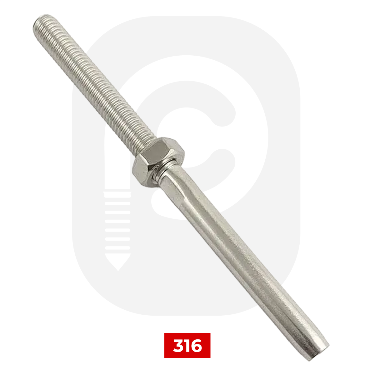 Paslanmaz Sağ Diş Terminal  - A4 316 Kalite Inox