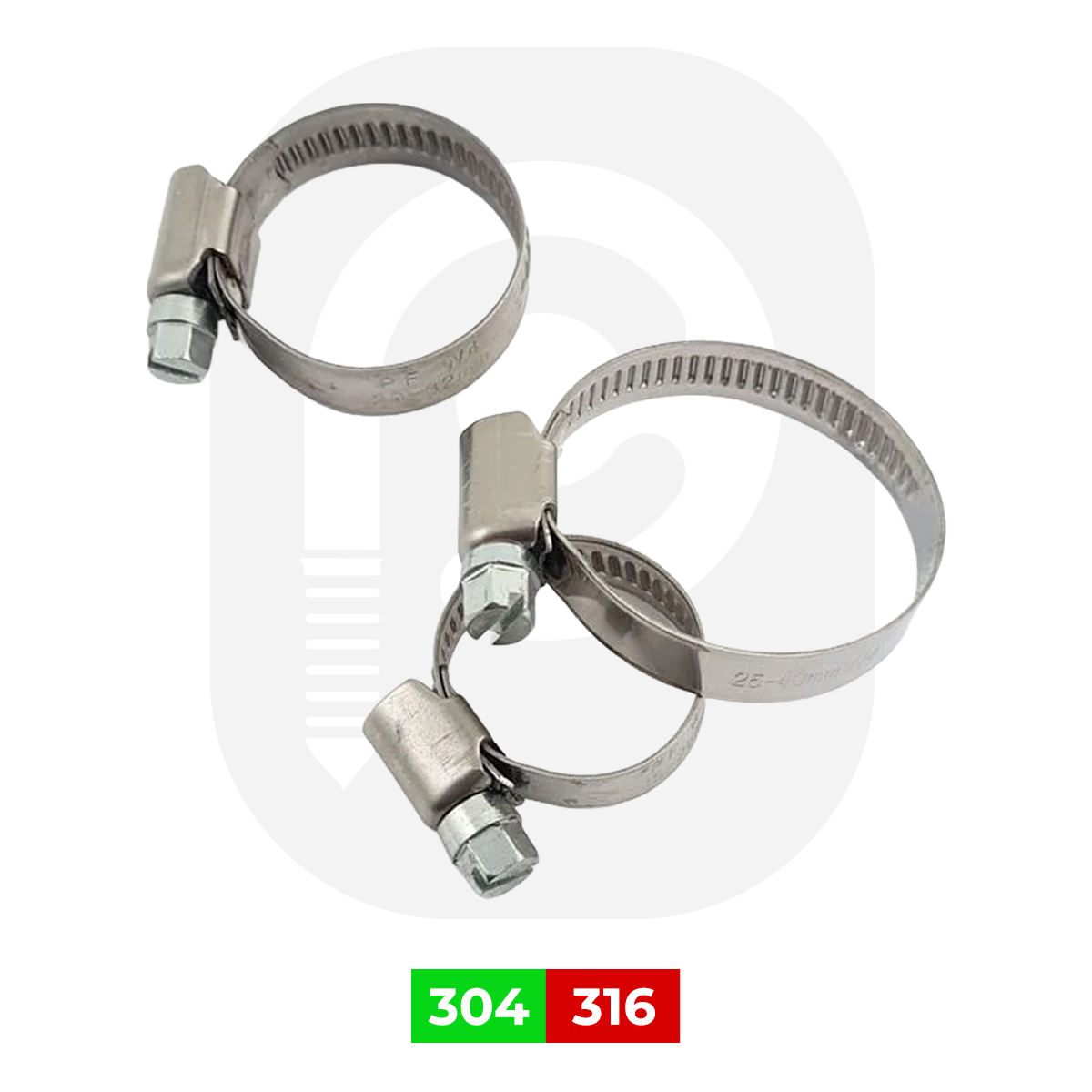 304-316 Kalite Paslanmaz Hortum Kelepçesi