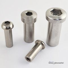 Paslanmaz Alyan Kafa Uzun Somun M 8