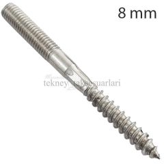 M8 Paslanmaz Trifonlu Civata Çeşitleri, SAĞ Diş 8x100