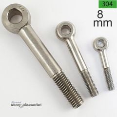 M8 Paslanmaz Gözlü Cıvata DIN444 8x80