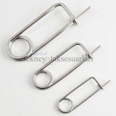 Paslanmaz Yaylı Emniyet Pim Çeşitleri 2 mm - A4 AISI 316 KALİTE