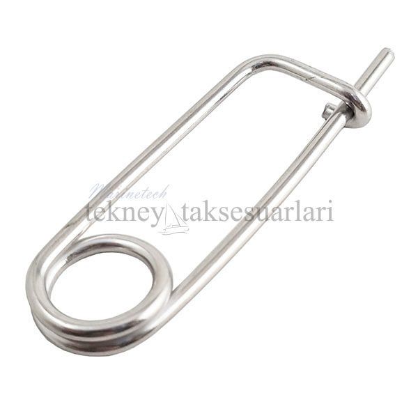 Paslanmaz Yaylı Emniyet Pim Çeşitleri 2 mm - A4 AISI 316 KALİTE