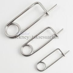 Paslanmaz Yaylı Emniyet Pim Çeşitleri 4 mm - A4 AISI 316 KALİTE