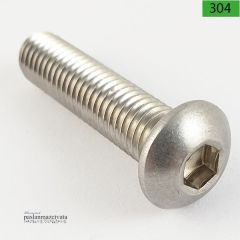 M4 Paslanmaz Bombe Baş Alyan İmbus DIN7380 4x30