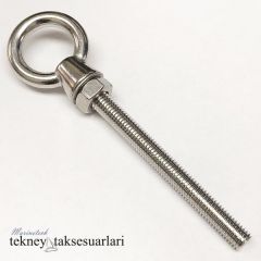 GÖZLÜ MAPA VİDALI 316 KALİTE,ÇEŞİTLERİ 12x120