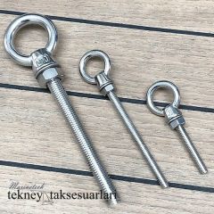 GÖZLÜ MAPA VİDALI 316 KALİTE,ÇEŞİTLERİ 6x40