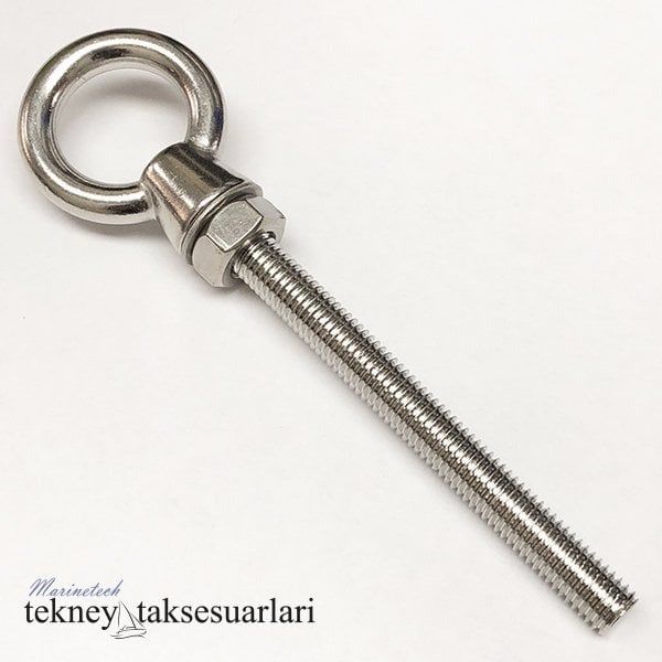 GÖZLÜ MAPA VİDALI 316 KALİTE,ÇEŞİTLERİ 6x80