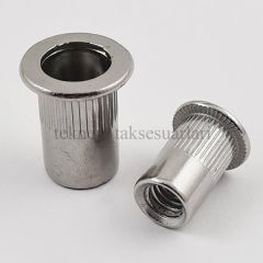 Paslanmaz Flanşlı  Perçin Somun DIN9315 M 6