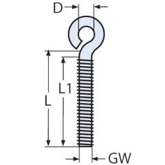 Paslanmaz Gözlü Civatalı, Halkalı Mapa Çeşitleri 10x70