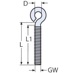 Paslanmaz Gözlü Civatalı, Halkalı Mapa Çeşitleri 6x40