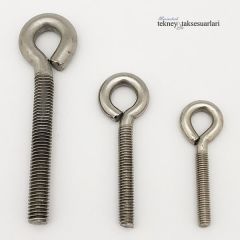 Paslanmaz Gözlü Civatalı, Halkalı Mapa Çeşitleri 8x80