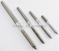M10 Paslanmaz Trifonlu Civata Çeşitleri, SAĞ Diş 10x180