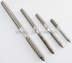 M10 Paslanmaz Trifonlu Civata Çeşitleri, SAĞ Diş 10x80