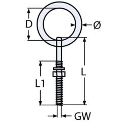 PASLANMAZ MAPA VİDALI HALKALI,ÇEŞİTLERİ M 6