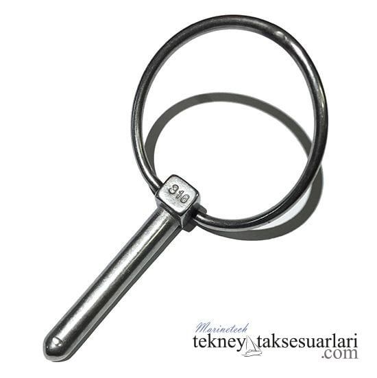 Paslanmaz Yaylı Halkalı Pim, Traktör Pimi Çeşitleri 6 mm