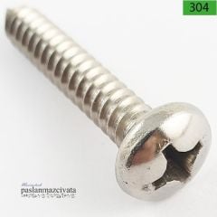 2,2mm  Paslanmaz (YSB) Saç Vidası DIN7981 2,2x4,5