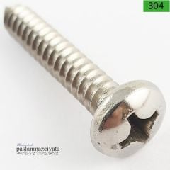2,2mm  Paslanmaz (YSB) Saç Vidası DIN7981 2,2x9,5