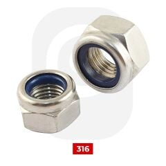 Paslanmaz Fiberli Somun A4 (316) (DIN 985)