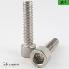 M4 Paslanmaz İmbus Civata  DIN912 A4 AISI 316 KALİTE - 4x10