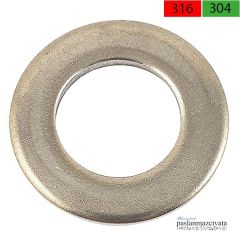 Paslanmaz Pul DIN125 A4 AISI 316 KALİTE - M 20