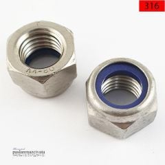 Paslanmaz Fiberli Somun DIN985 A4 AISI 316 KALİTE - M 8