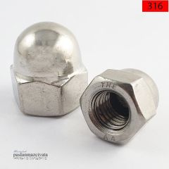 Paslanmaz Kör Somun Çeşitleri DIN1587 A4 AISI 316 KALİTE - M 14