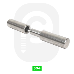 30x116 mm Paslanmaz Mil Menteşe 304 Kalite