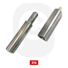 16x120 mm Paslanmaz Mil Menteşe 316 Kalite