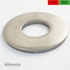 Paslanmaz Geniş Pul DIN9021 A2 AISI 304 KALİTE - M 4