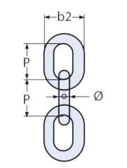 DIN 766 Paslanmaz Zincir 8 mm