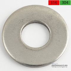 Paslanmaz Geniş Pul DIN9021 A4 AISI 316 KALİTE - M 10