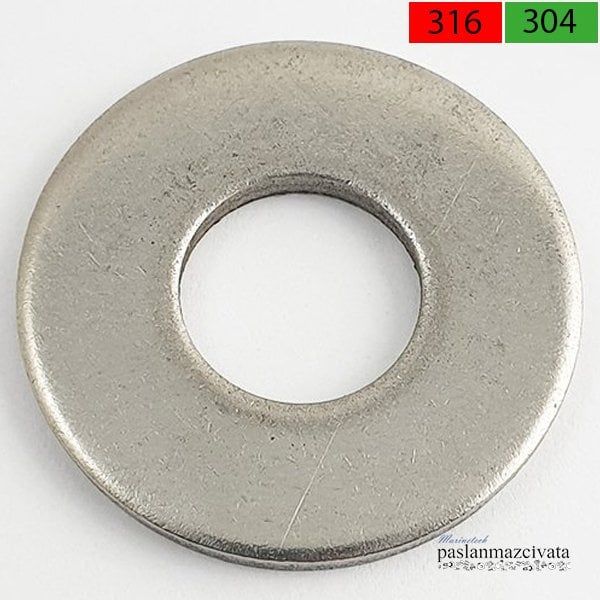 Paslanmaz Geniş Pul DIN9021 A4 AISI 316 KALİTE - M 12