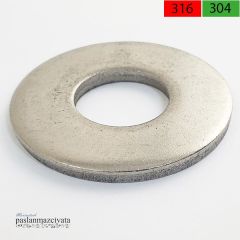 Paslanmaz Geniş Pul DIN9021 A4 AISI 316 KALİTE - M 8